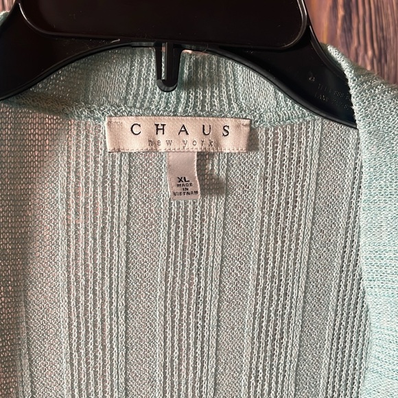 Chaus New York Open Front Rib Cardigan - Picture 4 of 7